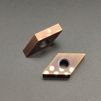 درج برش کاربید تنگستن CBN CNC DNGA150404 برای دستگاه تراش CNC
