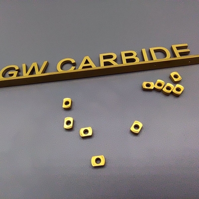 درج کاربید جامد GREWIN BLMP با روکش طلایی برای فولاد